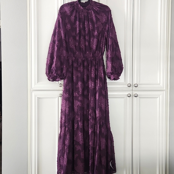 NWT ASOS | High Neck Jacquard Statement Maxi Dress 10/12/14 - Picture 8 of 10